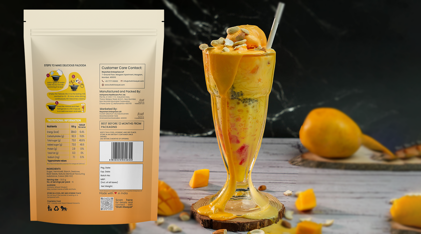 Royal Falooda Mix - Mango Flavour
