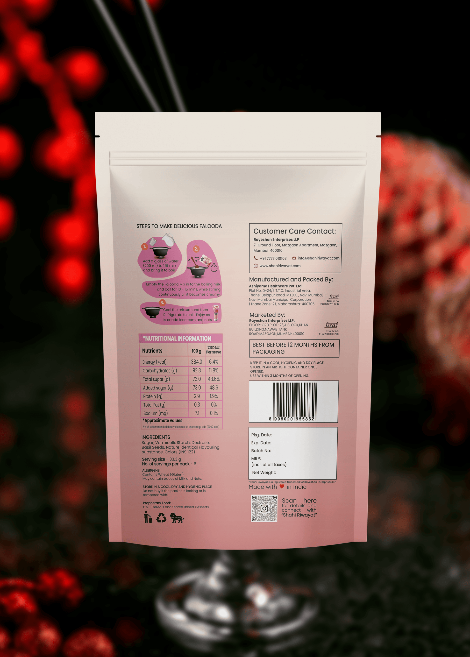 strawberry flavour